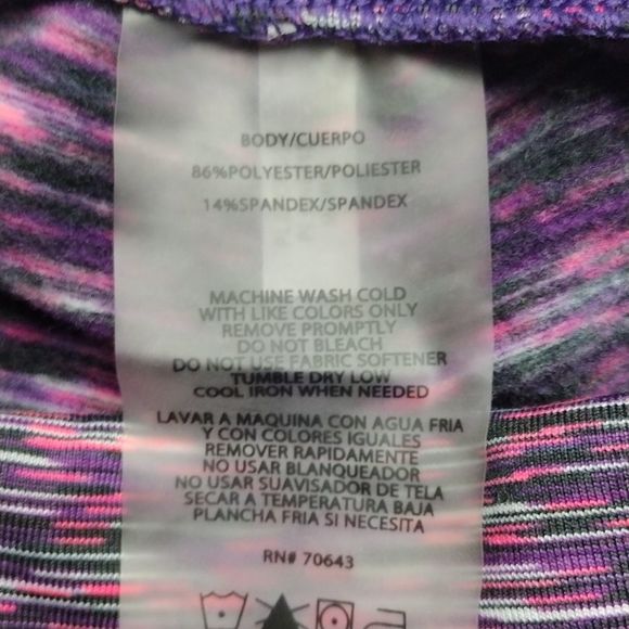 Andrew Marc Performance Mulberry Combo Leggings Inseam 26" - Picture 8 of 16